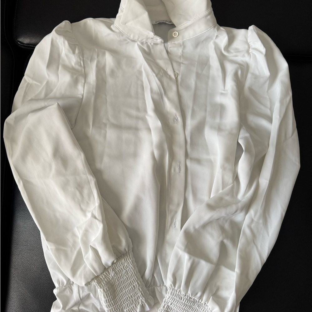 Mango Classic White Shirt